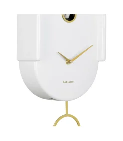 Hot Wandklok Tweet - Wit - 20x8.5x42cm Klokken