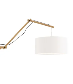 GOOD &MOJO Wandlamp Andes - Bamboe/Wit - 95x47x55cm
