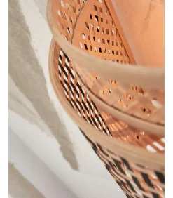 GOOD &MOJO Wandlamp Bhutan - Bamboe/Zwart - 32x16x27cm
