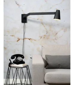 Wandlamp Biarritz - Zwart - 89x12x25cm Muurverlichting