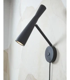 Discount Wandlamp Bordeaux - Zwart - 10.5x26x34.5cm Muurverlichting