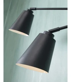 Discount Wandlamp Bremen - Zwart - 130x60x49cm - 2L Muurverlichting