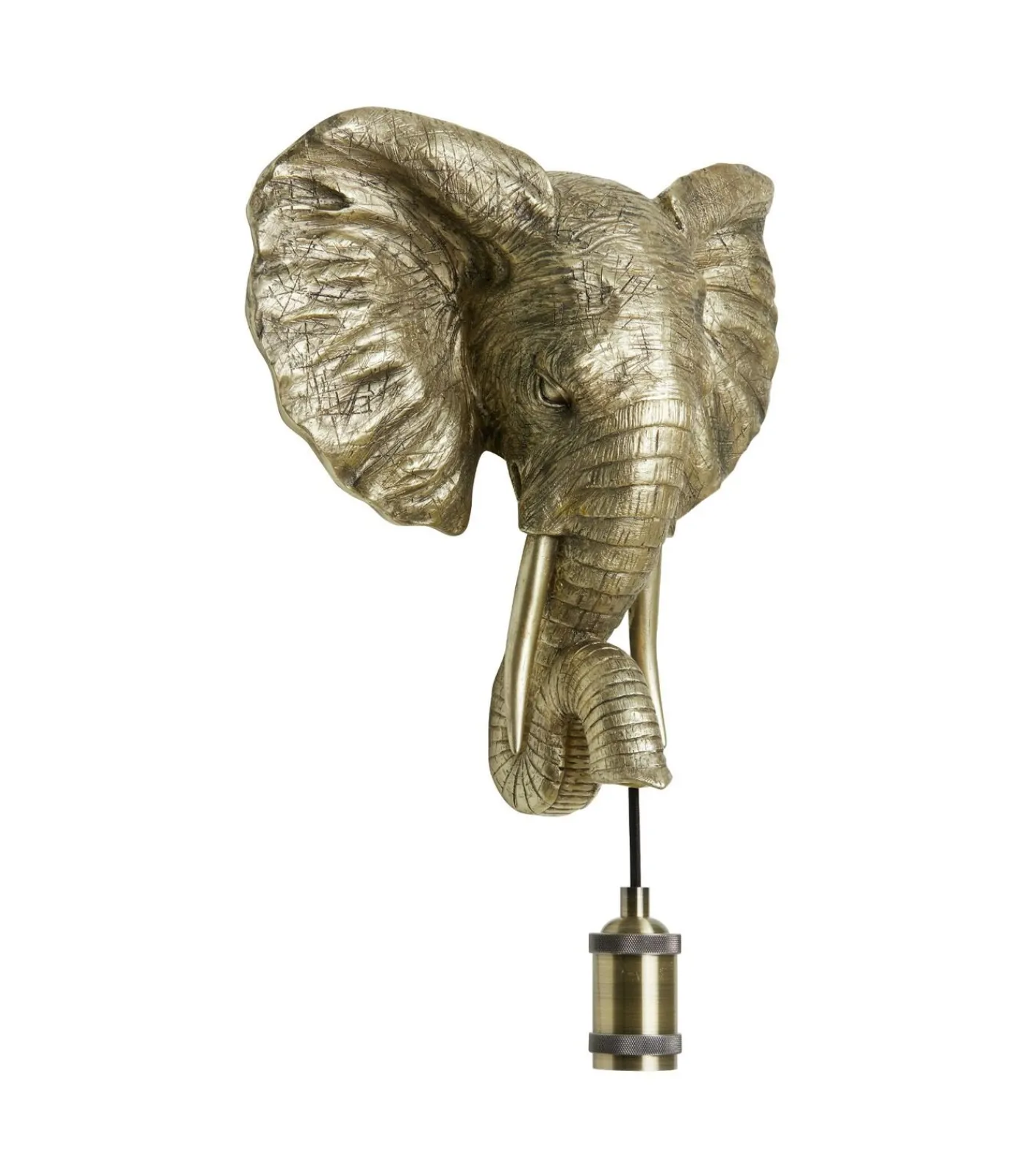 Outlet Wandlamp Elephant - Goud - 35x13x36cm Muurverlichting