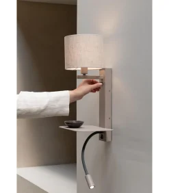 It's about RoMi Wandlamp Florence - Bruin - 24x24x52cm