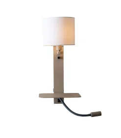 Hot Wandlamp Florence - Bruin - 24x24x52cm Muurverlichting
