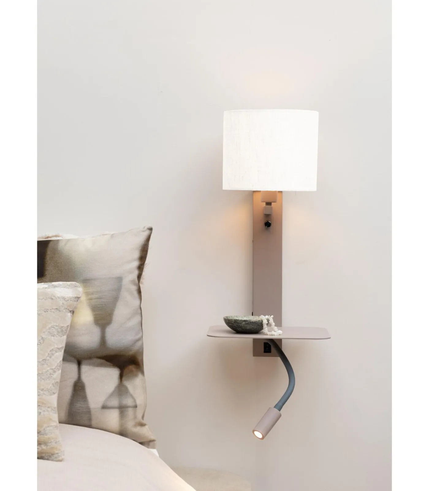 Hot Wandlamp Florence - Bruin - 24x24x52cm Muurverlichting