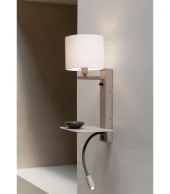 Hot Wandlamp Florence - Bruin - 24x24x52cm Muurverlichting