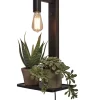 GOOD &MOJO Wandlamp Flores - Bamboe Zwart - 30x18x52cm