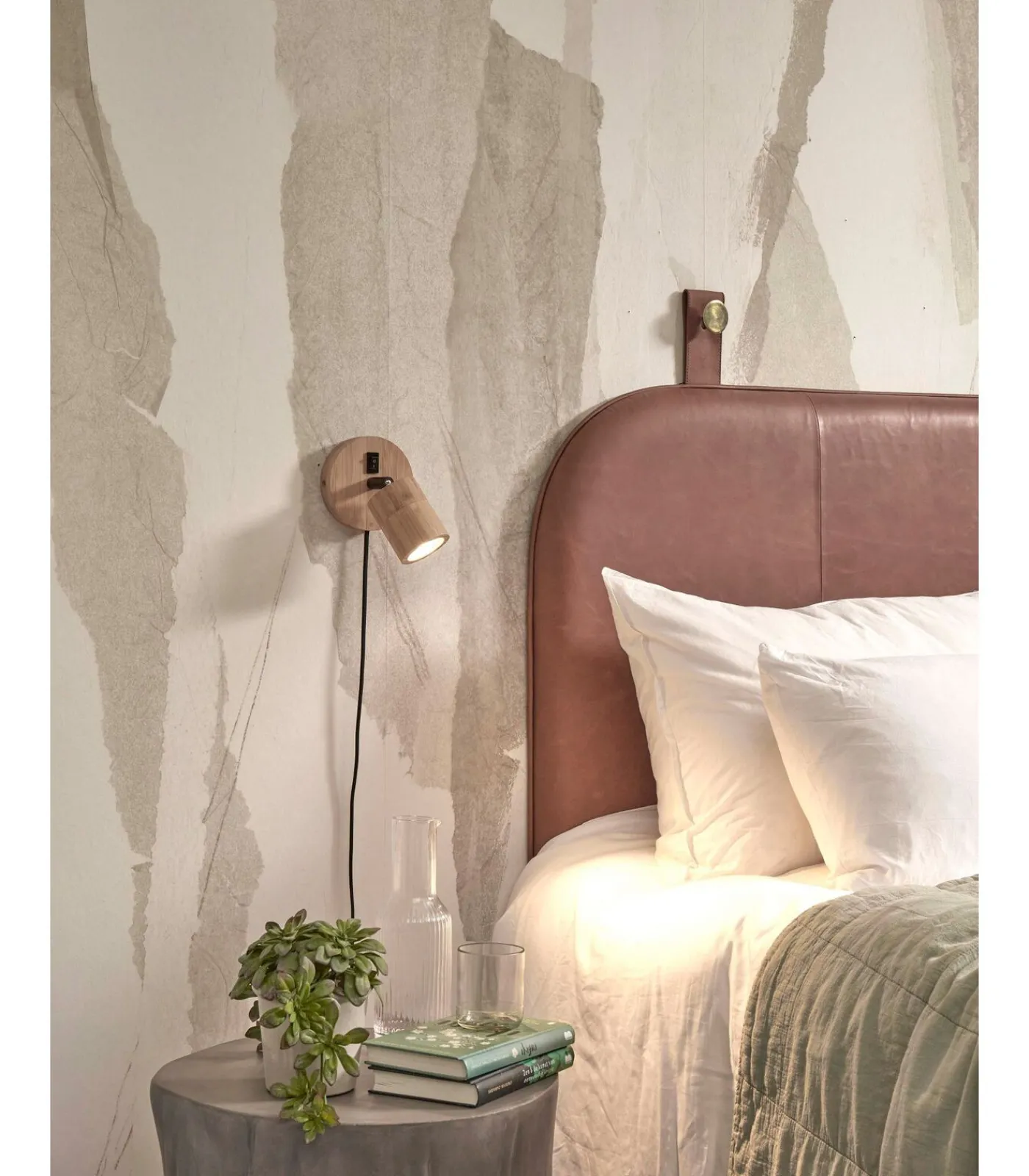 Discount Wandlamp Java - Bamboe - Ø12cm Muurverlichting