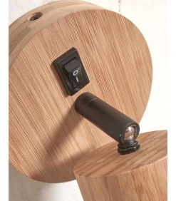 Discount Wandlamp Java - Bamboe - Ø12cm Muurverlichting