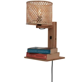 Best Wandlamp Java - Bamboe - 30x22x52cm Muurverlichting