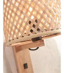Best Wandlamp Java - Bamboe - 30x22x52cm Muurverlichting