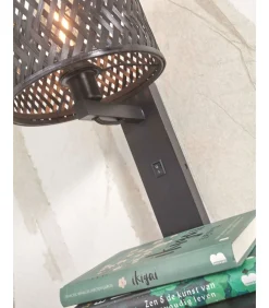 GOOD &MOJO Wandlamp Java - Bamboe Zwart - 30x22x52cm