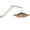 Best Wandlamp Kalimantan - Bamboe/Zwart - 105x60x55cm Muurverlichting