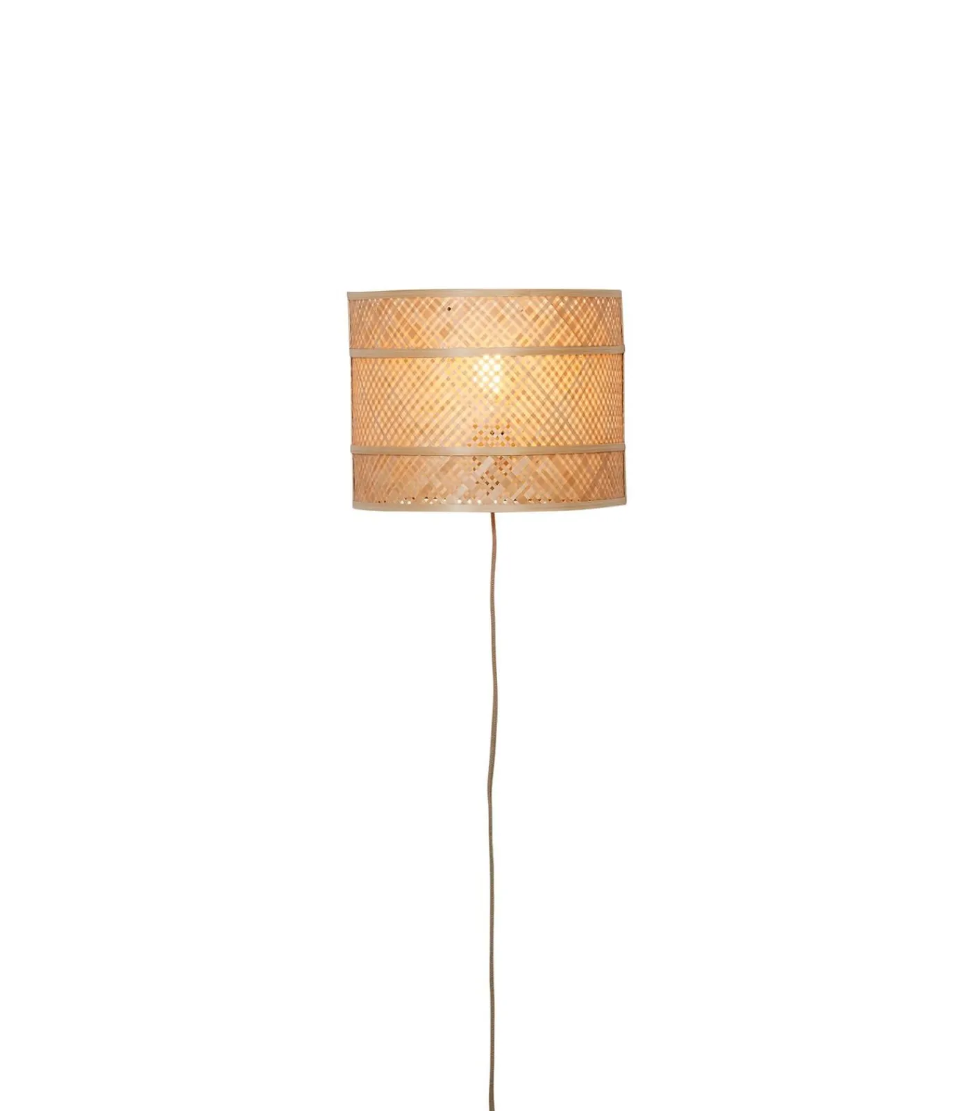 Clearance Wandlamp Langkawi - Naturel - Ø32cm Muurverlichting