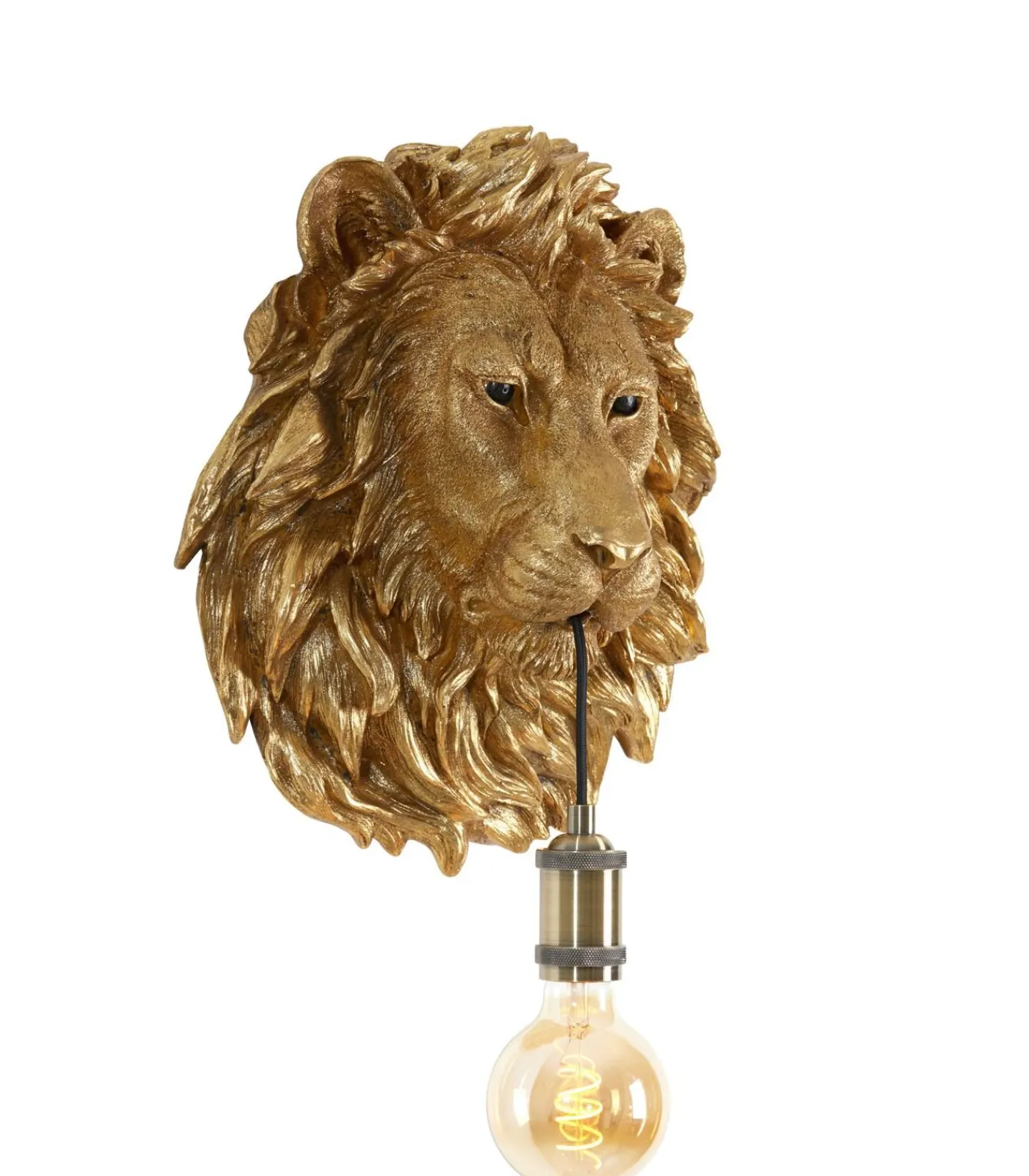 Sale Wandlamp Lion - Brons - 33.5x19x40.5cm Muurverlichting