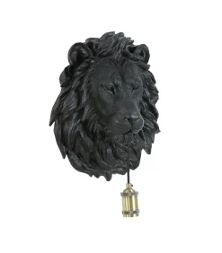 Light & Living Wandlamp Lion - Zwart - 33.5x19x40.5cm
