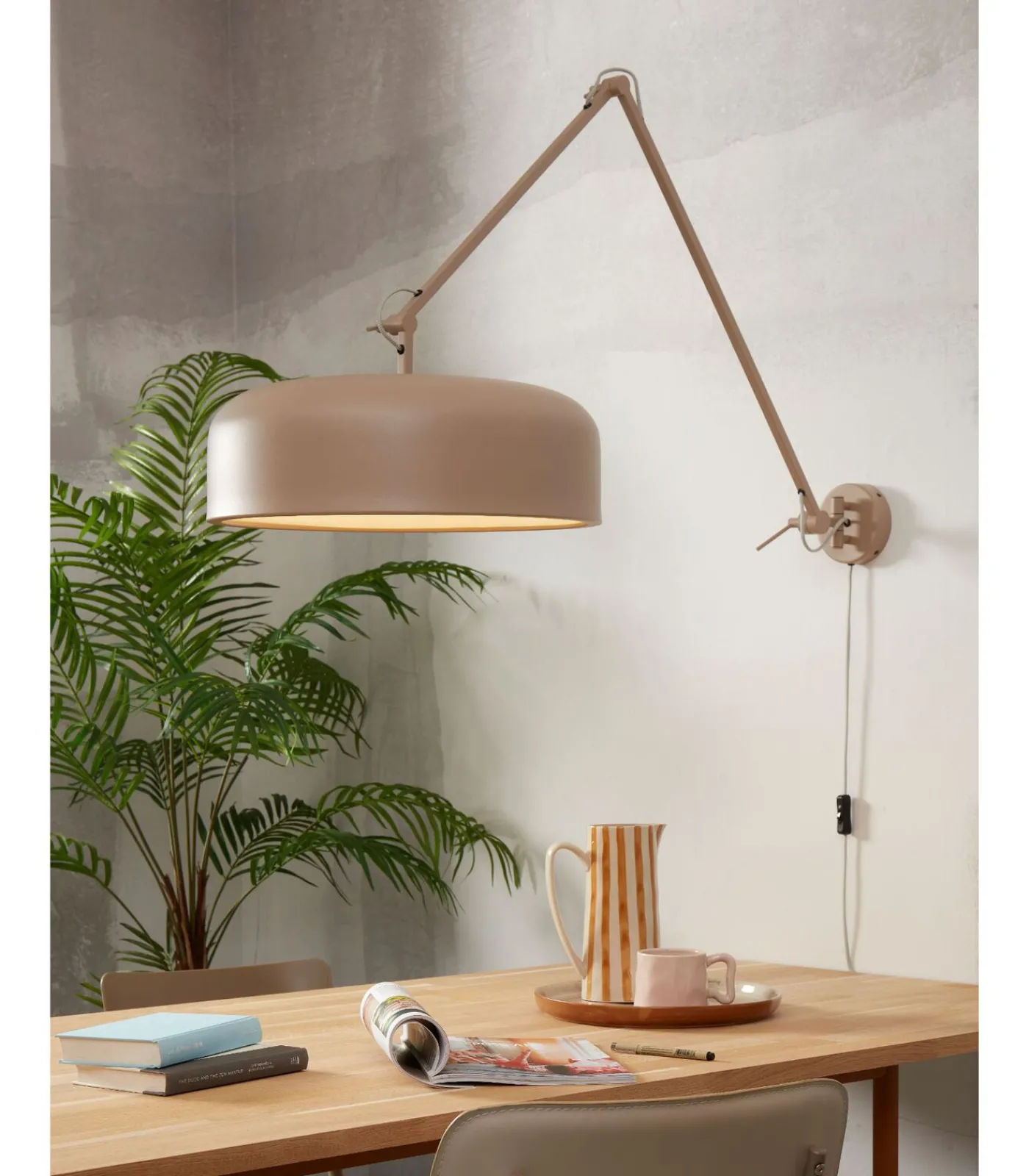 It's about RoMi Wandlamp Marseille - Grijs - Ø48cm