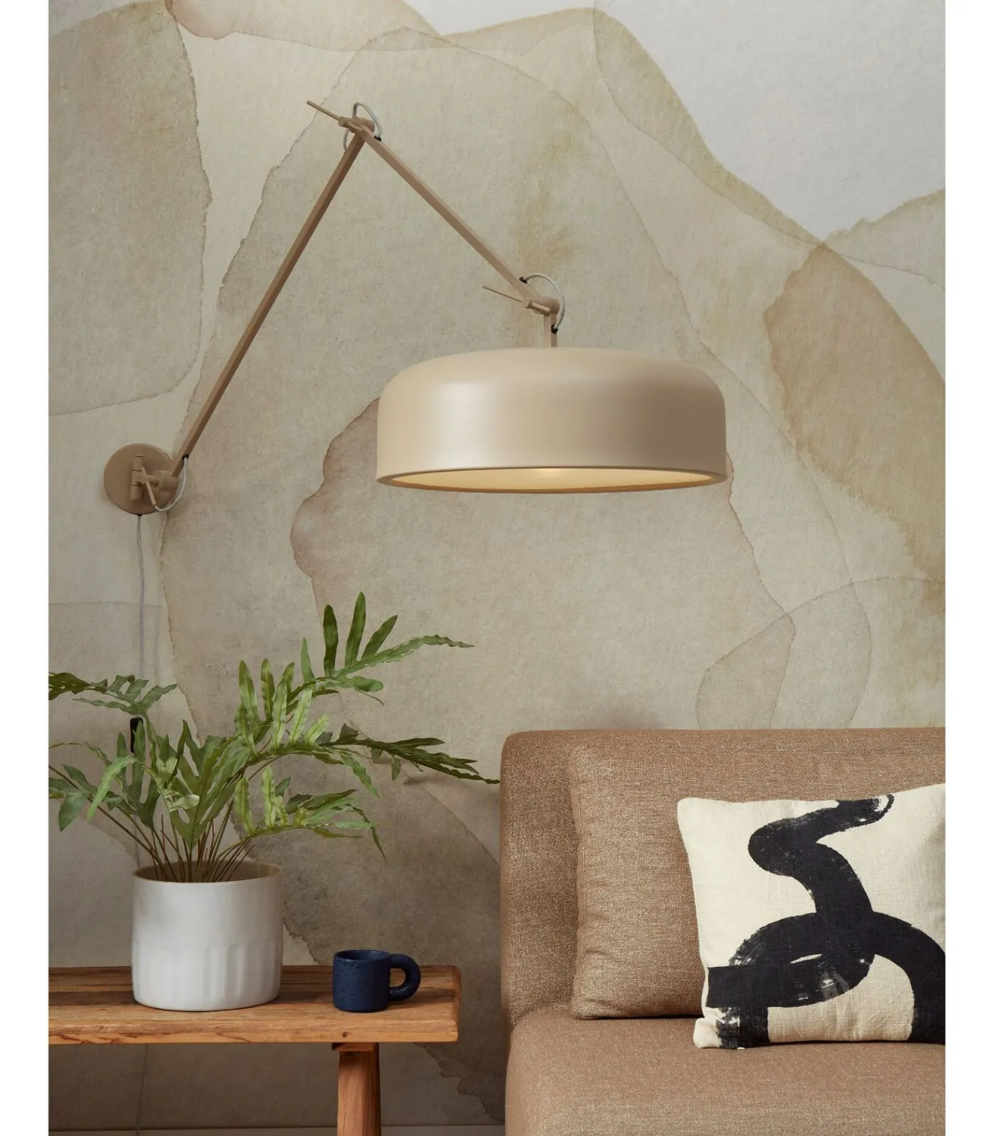 It's about RoMi Wandlamp Marseille - Grijs - Ø48cm