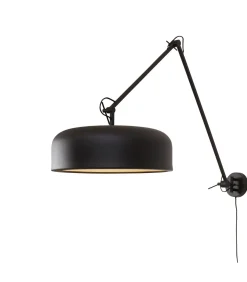 It's about RoMi Wandlamp Marseille - Zwart - Ø48cm