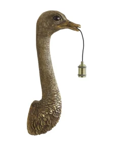 Light & Living Wandlamp Ostrich - Brons - 25x19x72cm