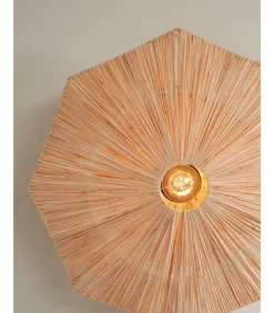 GOOD &MOJO Wandlamp Panama - Naturel - 65x7x65cm