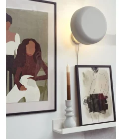 It's about RoMi Wandlamp Porto - Grijs - Ø25cm