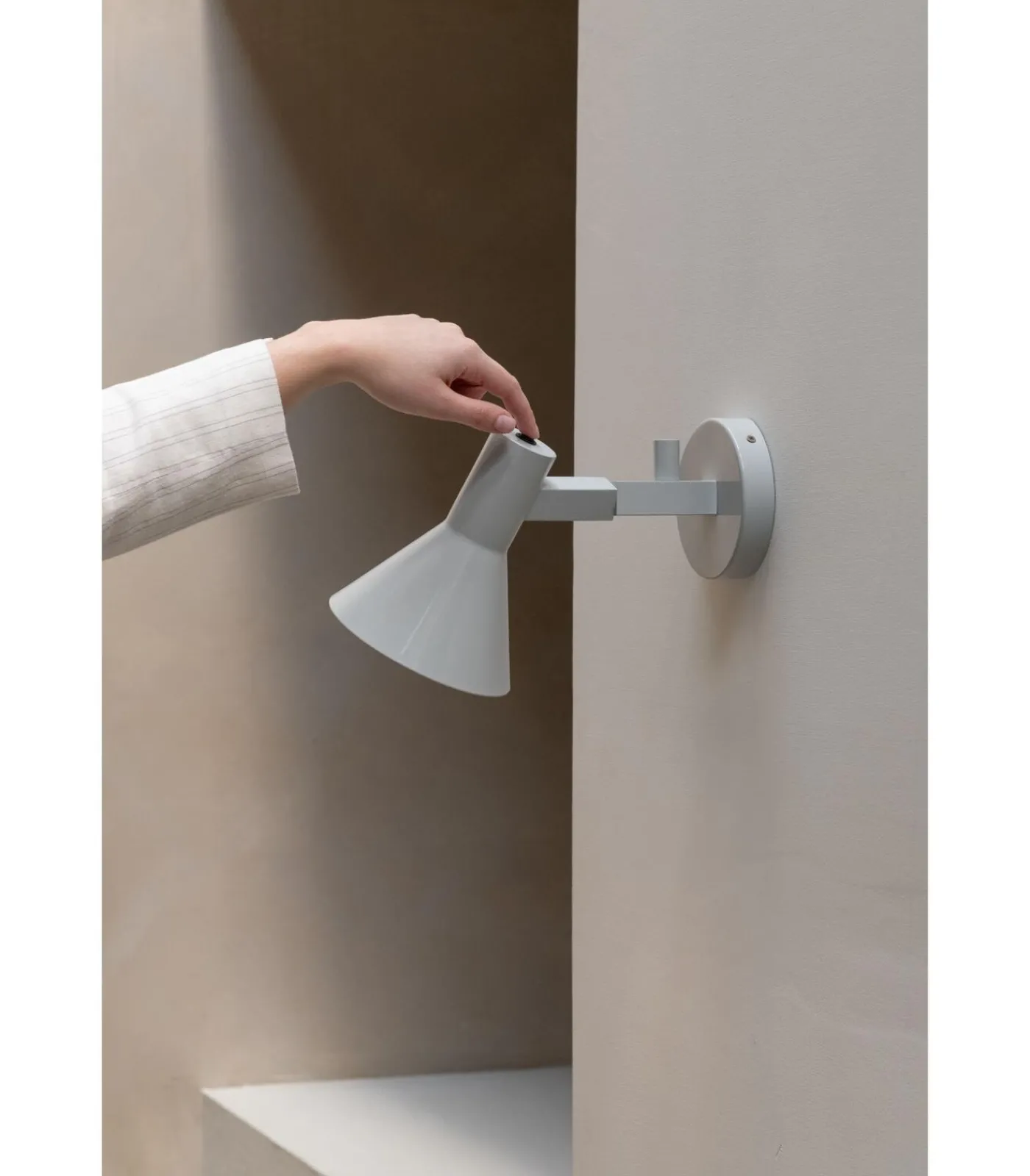 It's about RoMi Wandlamp Stavanger - Grijs - 31x15x20cm