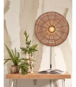 Hot Wandlamp Tanami - Rotan - Ø55cm Muurverlichting