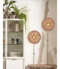Outlet Wandlamp Tanami - Rotan - Ø40cm Muurverlichting