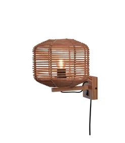 GOOD &MOJO Wandlamp Tanami - Rotan - Ø25cm