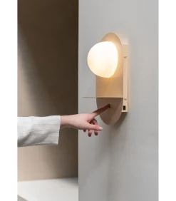 Online Wandlamp Tokyo - Beige - 14x20x34cm Muurverlichting