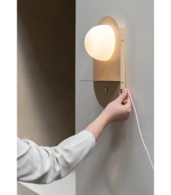 Online Wandlamp Tokyo - Beige - 14x20x34cm Muurverlichting