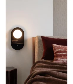 Discount Wandlamp Tokyo - Zwart - 14x20x34cm Muurverlichting