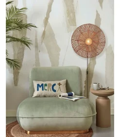 GOOD &MOJO Wandlamp Zanzibar - Rotan - Ø55cm