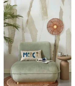GOOD &MOJO Wandlamp Zanzibar - Rotan - Ø40cm