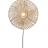 Discount Wandlamp Zanzibar - Rotan Wit - Ø40cm Muurverlichting