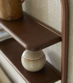 Tikamoon Wandrek met spiegel in notenhout en messing Félicie