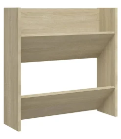 Outlet Wandschoenenkast 60x18x60 cm spaanplaat sonoma eikenkleurig Organiseren