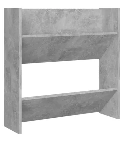 Online Wandschoenenkast 60x18x60 cm spaanplaat betongrijs Organiseren
