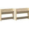 Online Wandschoenenkasten 2 st 80x18x60 cm spaanplaat sonoma eiken Organiseren