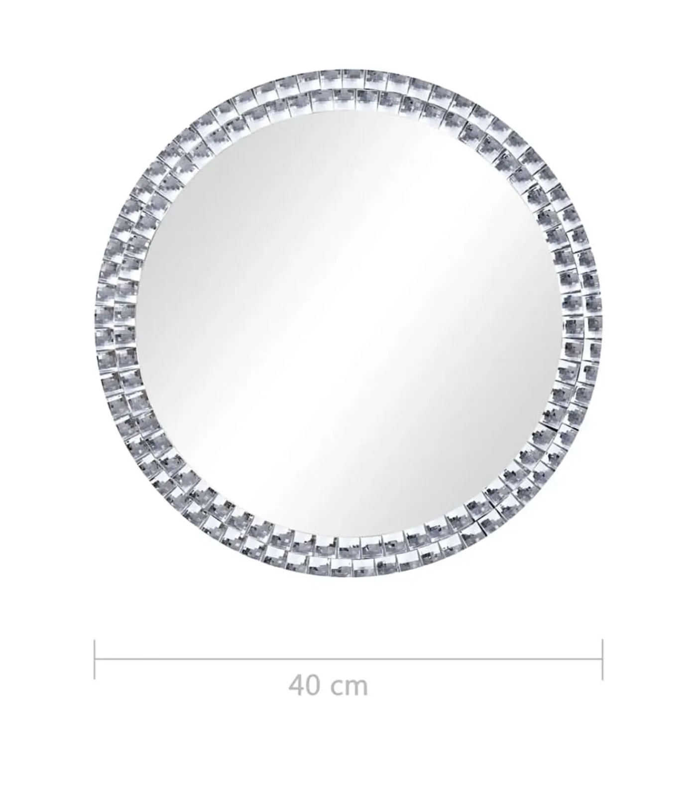 vidaXL Wandspiegel 40 cm gehard glas