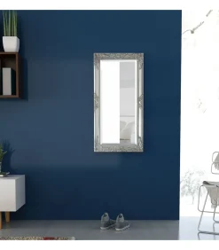 vidaXL Wandspiegel Barok 100 x 50 cm zilver