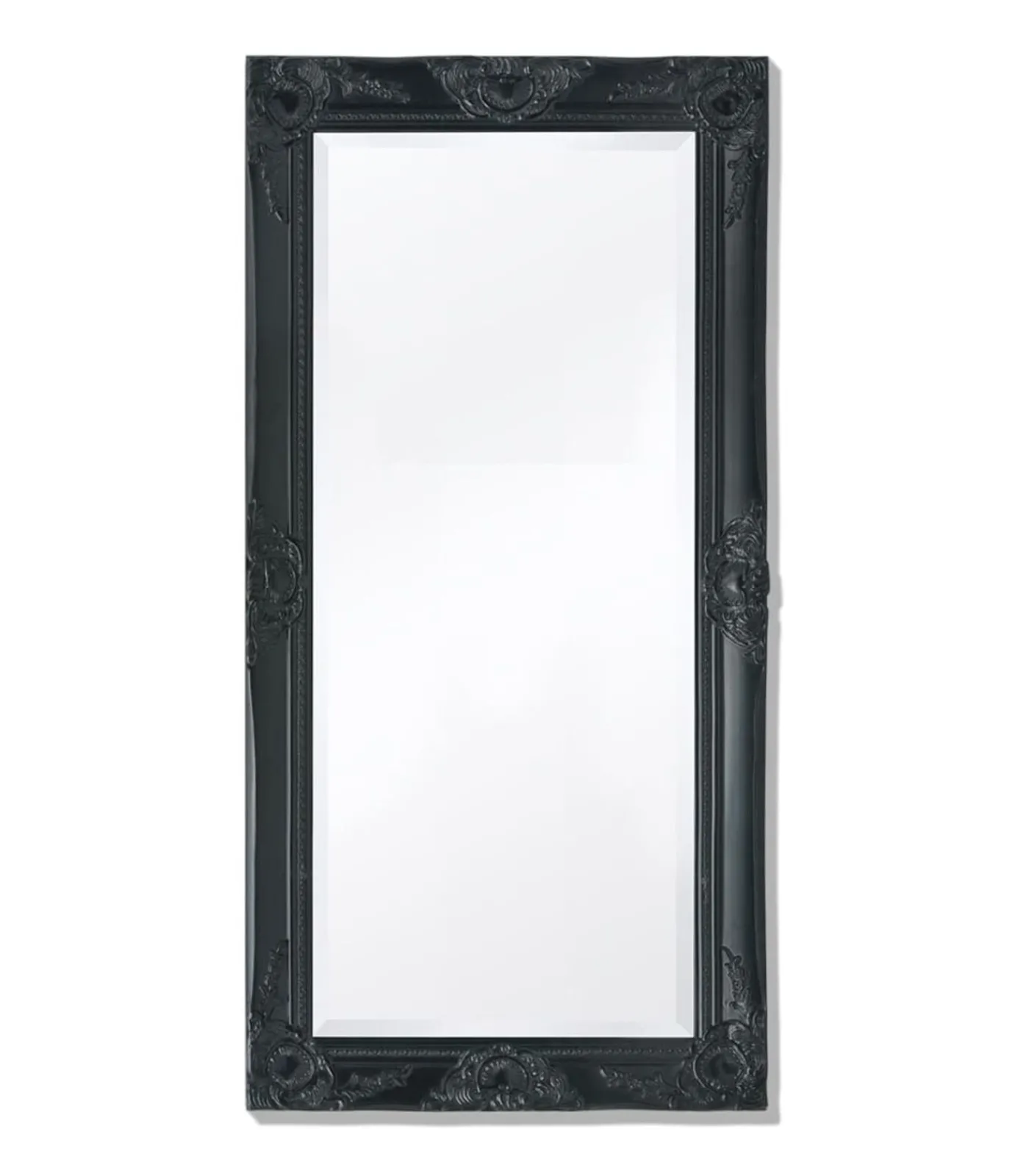 Sale Wandspiegel Barok 100 x 50 cm zwart Spiegels