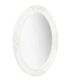 vidaXL Wandspiegel barok stijl 50x70 cm wit