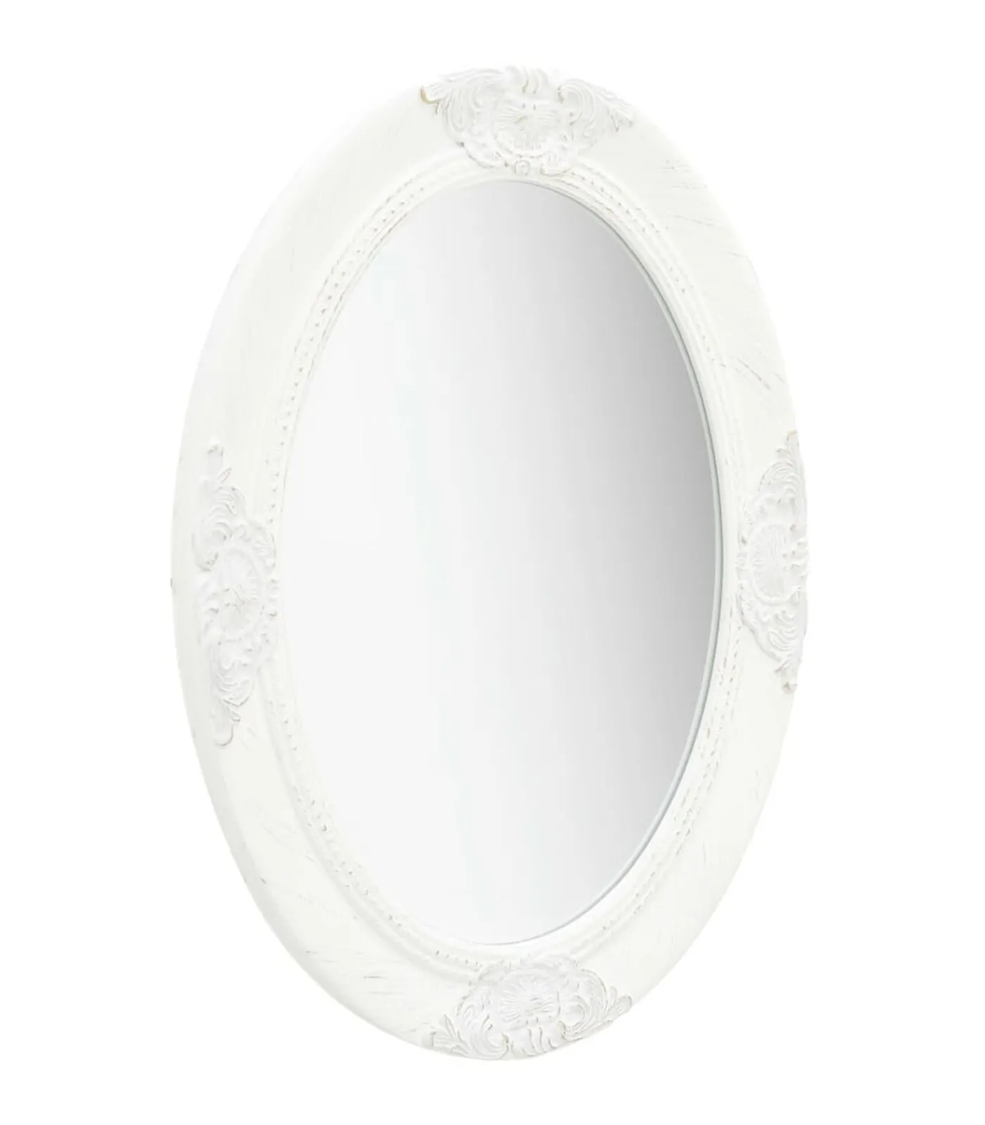 vidaXL Wandspiegel barok stijl 50x70 cm wit