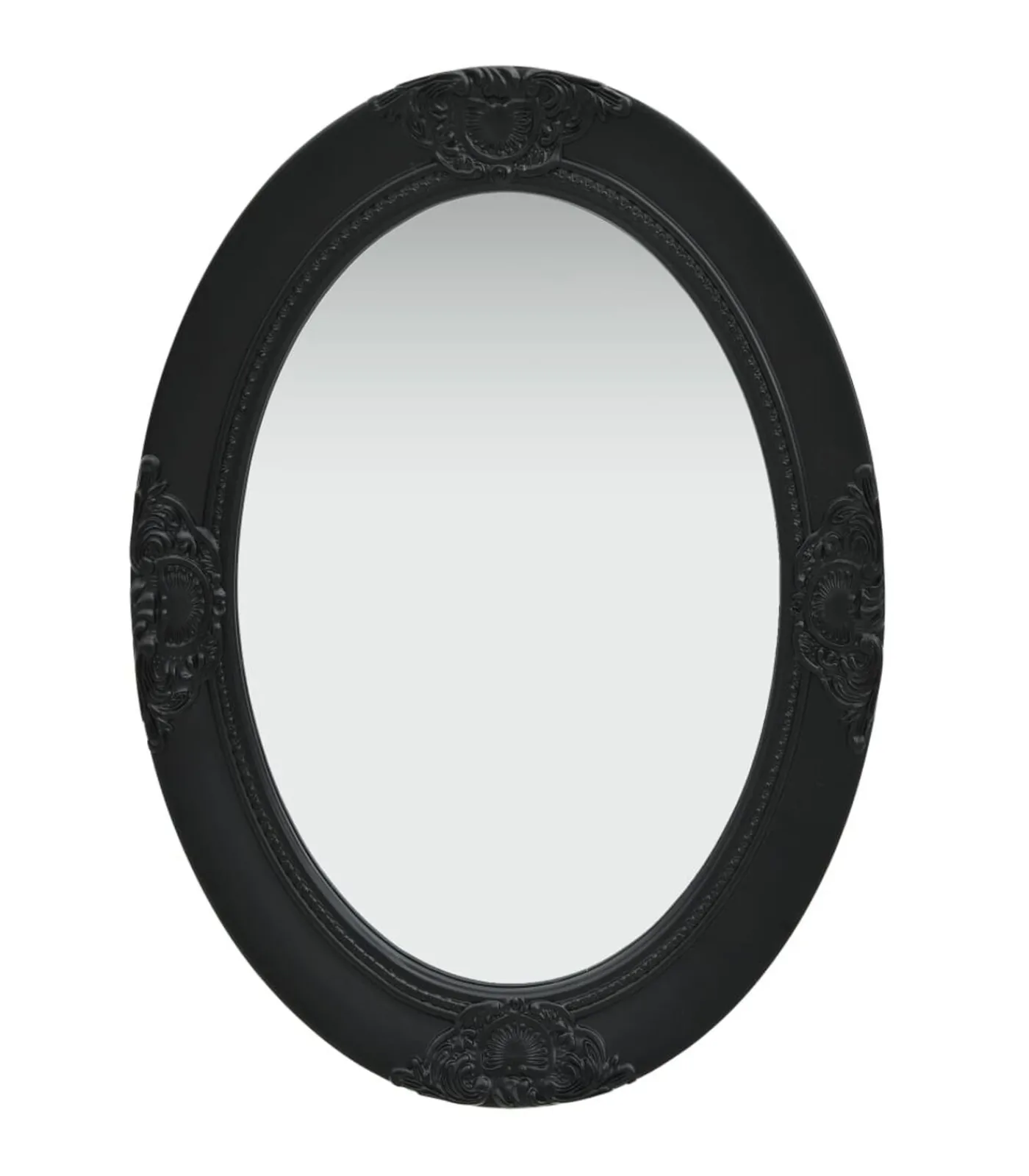 Wandspiegel barok stijl 50x70 cm zwart Spiegels