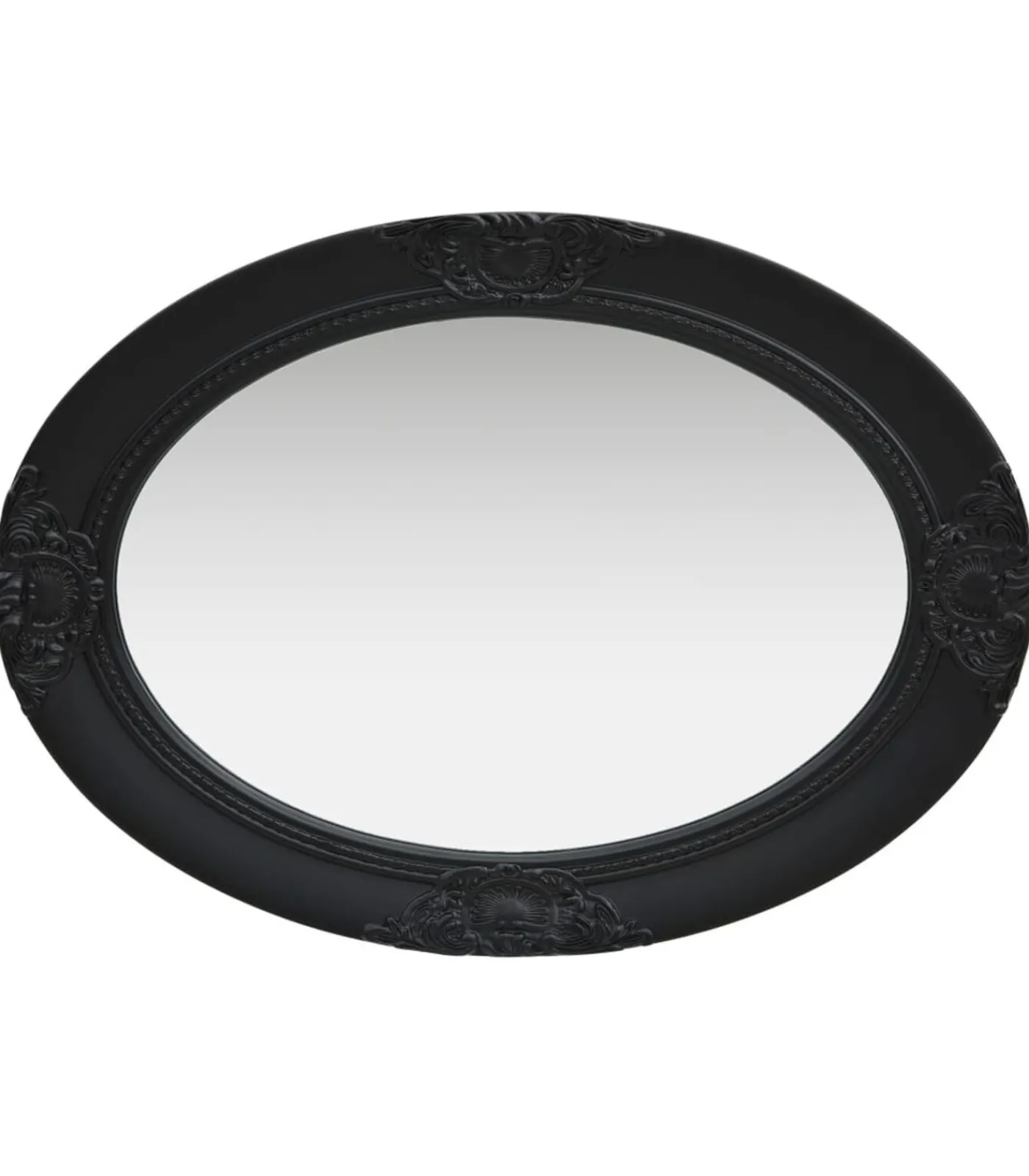 Wandspiegel barok stijl 50x70 cm zwart Spiegels