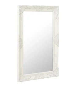 vidaXL Wandspiegel barok stijl 50x80 cm wit