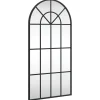 vidaXL Wandspiegel boog 40x80 cm ijzer zwart